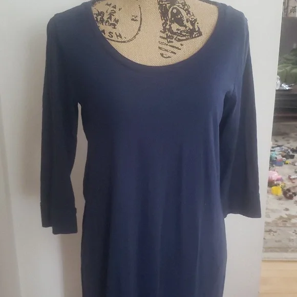 Womans Blue long sleeve dress - Picture 1 of 3